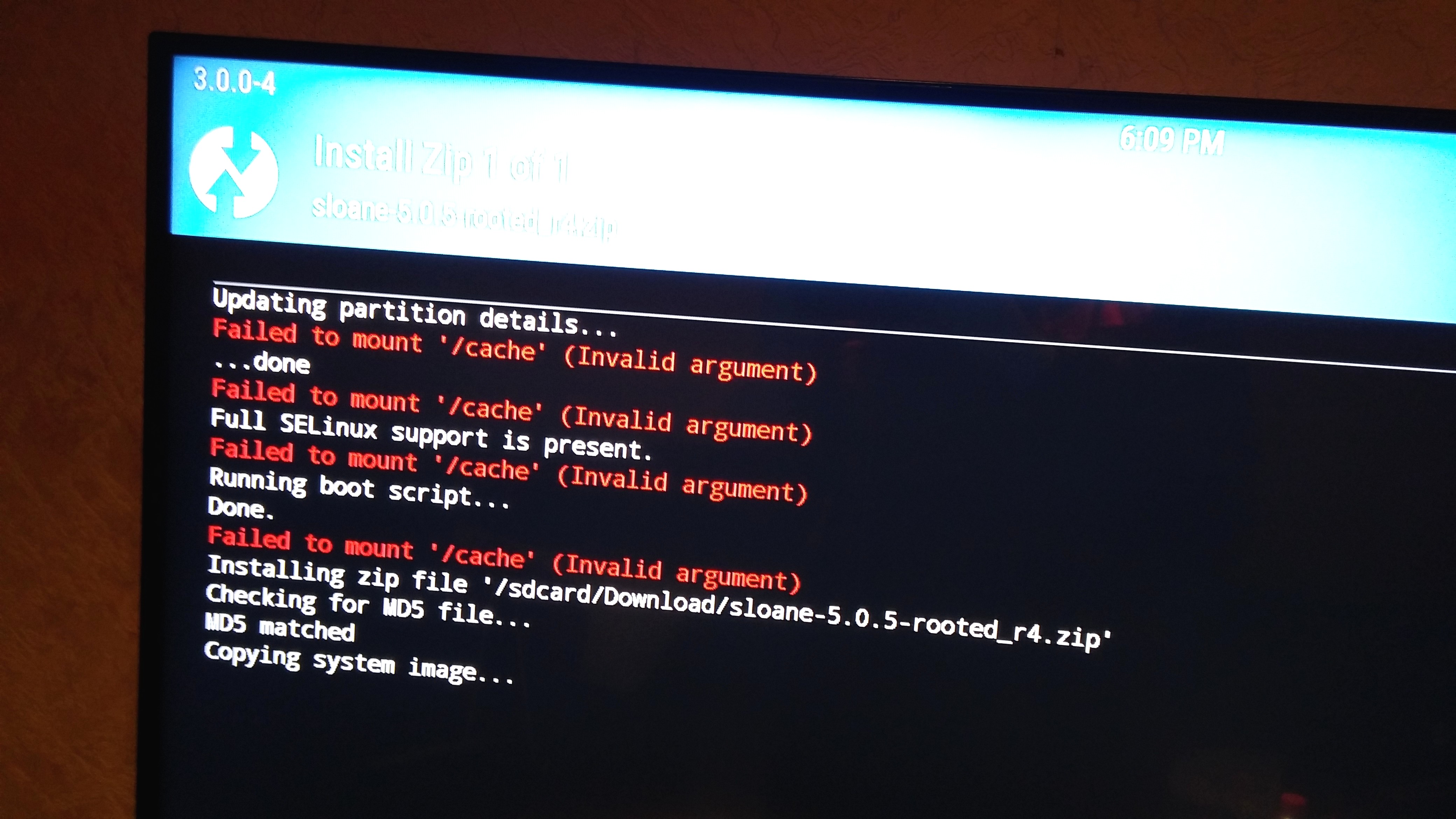 Panduan atasi masalah Failed To Mount System (Invalid Argument) pada OnePlus 3 via TWRP