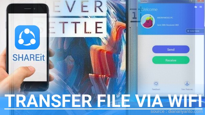 Mengenal Transfer File via Wifi di OnePlus 3 A3003 Menggunakan ShareIt Versi Baru
