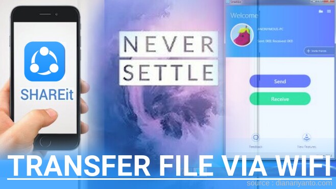 Mengenal Transfer File via Wifi di OnePlus 7T Pro Menggunakan ShareIt Versi Baru