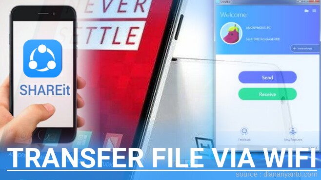 Kirim dan Transfer File via Wifi di OnePlus Mini Menggunakan ShareIt Versi Baru
